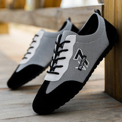Men's Lace up Sneakers Comfortable Walking Shoes