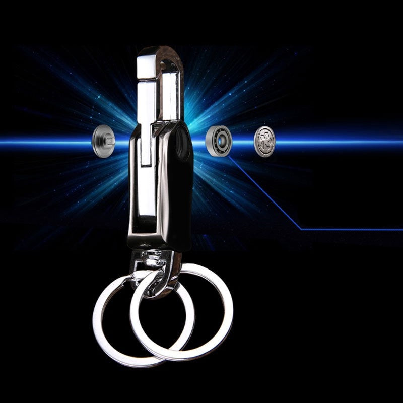 4 in 1 Multifunctional Car Keychain Motorcycle Keychain Rotatable Keyring