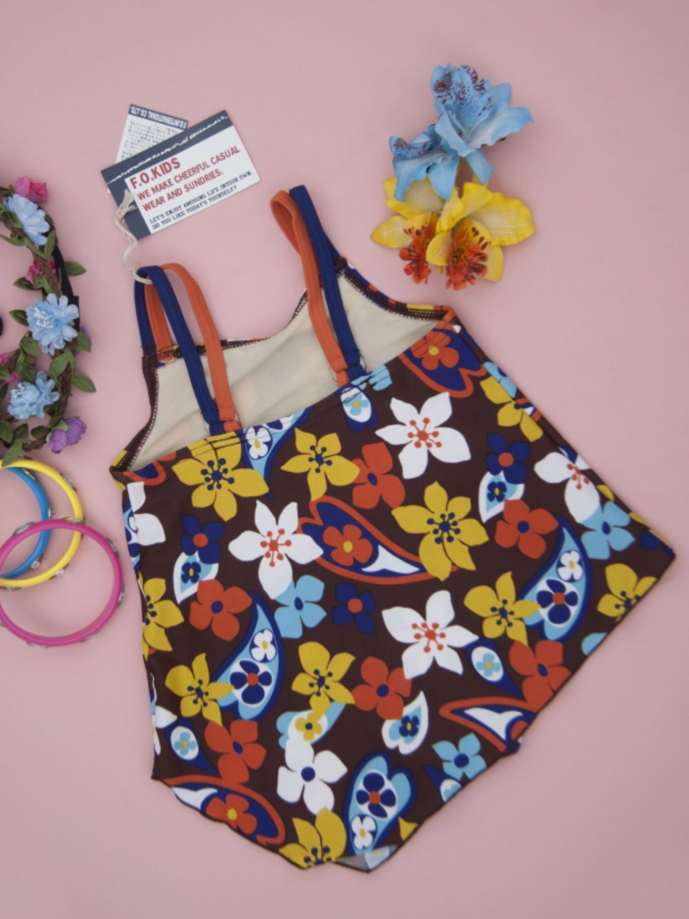 Toddler Girl's Floral One-piece Swimsuit Stretchy Bathing Suit