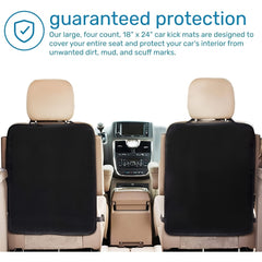 2pcs Car Back Seat Protector Kick Mats for Kids Waterproof Protection