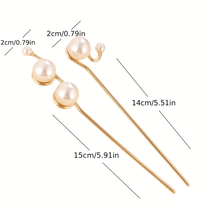 Faux Pearl Hairpin Metal Hairpin Hair Jewelry Girls Hair Accessories