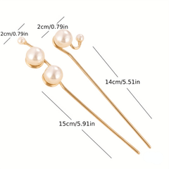 Faux Pearl Hairpin Metal Hairpin Hair Jewelry Girls Hair Accessories