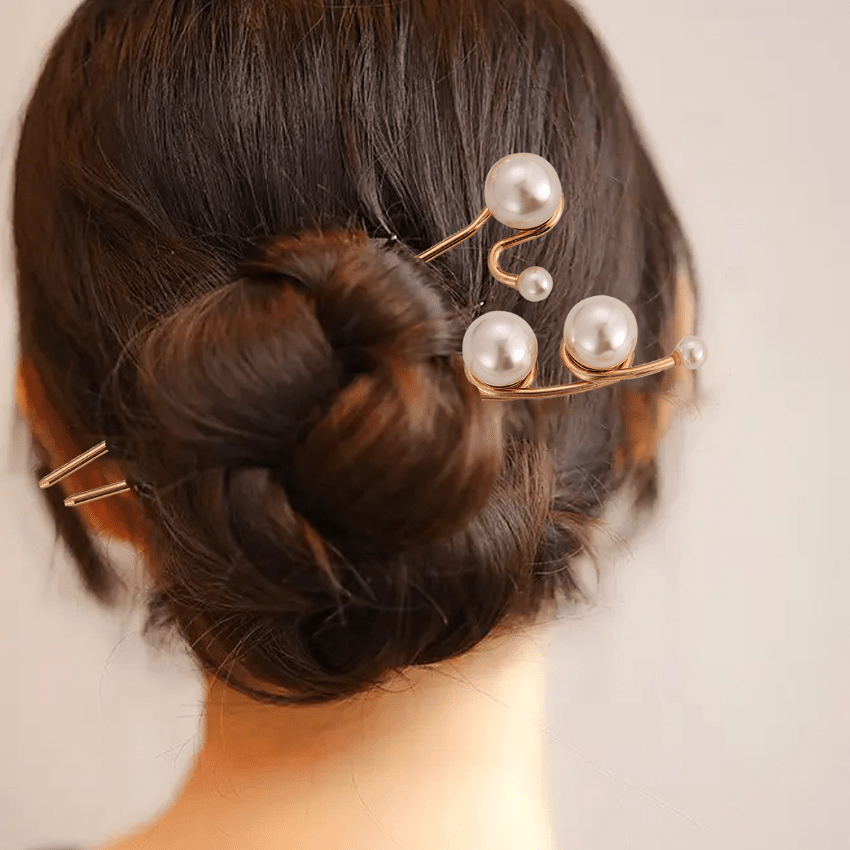 Faux Pearl Hairpin Metal Hairpin Hair Jewelry Girls Hair Accessories