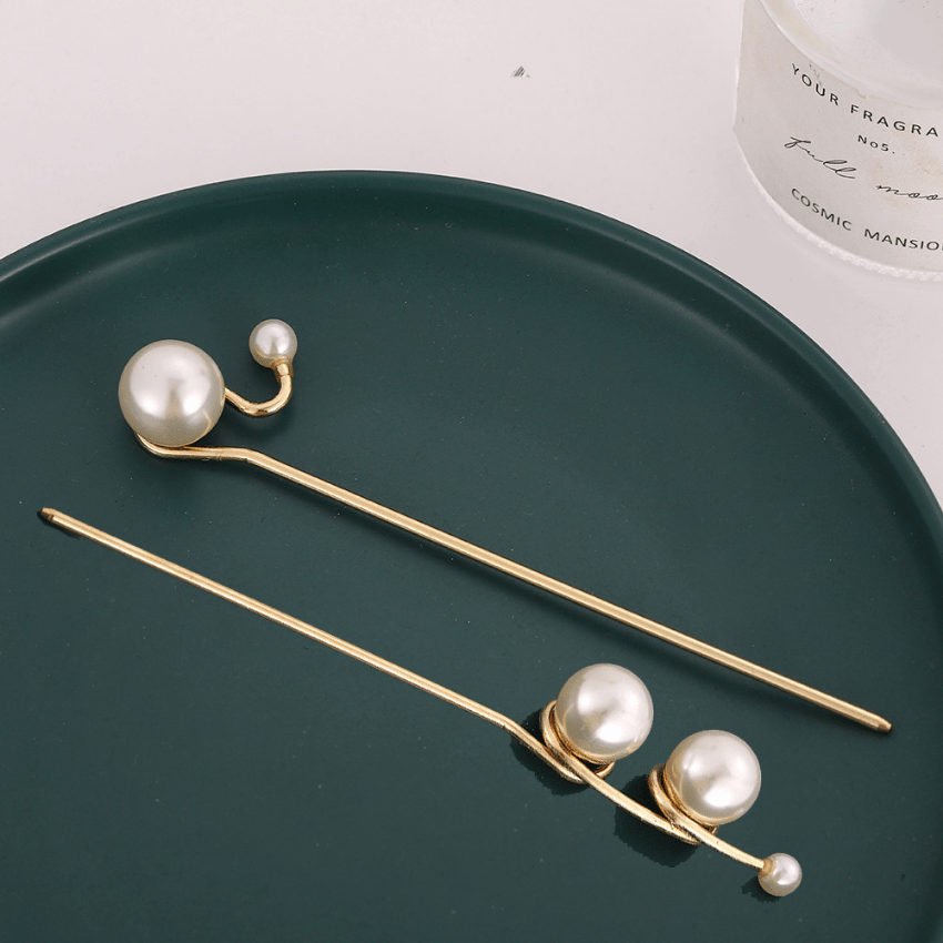 Faux Pearl Hairpin Metal Hairpin Hair Jewelry Girls Hair Accessories
