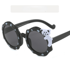 Girl's Spotted Polygonal Sunglasses Baby Bear Glasses