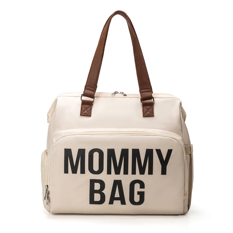 Large Capacity Mommy Bag Three-way Diagonal Span with Insulation Mat