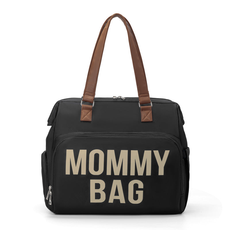 Large Capacity Mommy Bag Three-way Diagonal Span with Insulation Mat