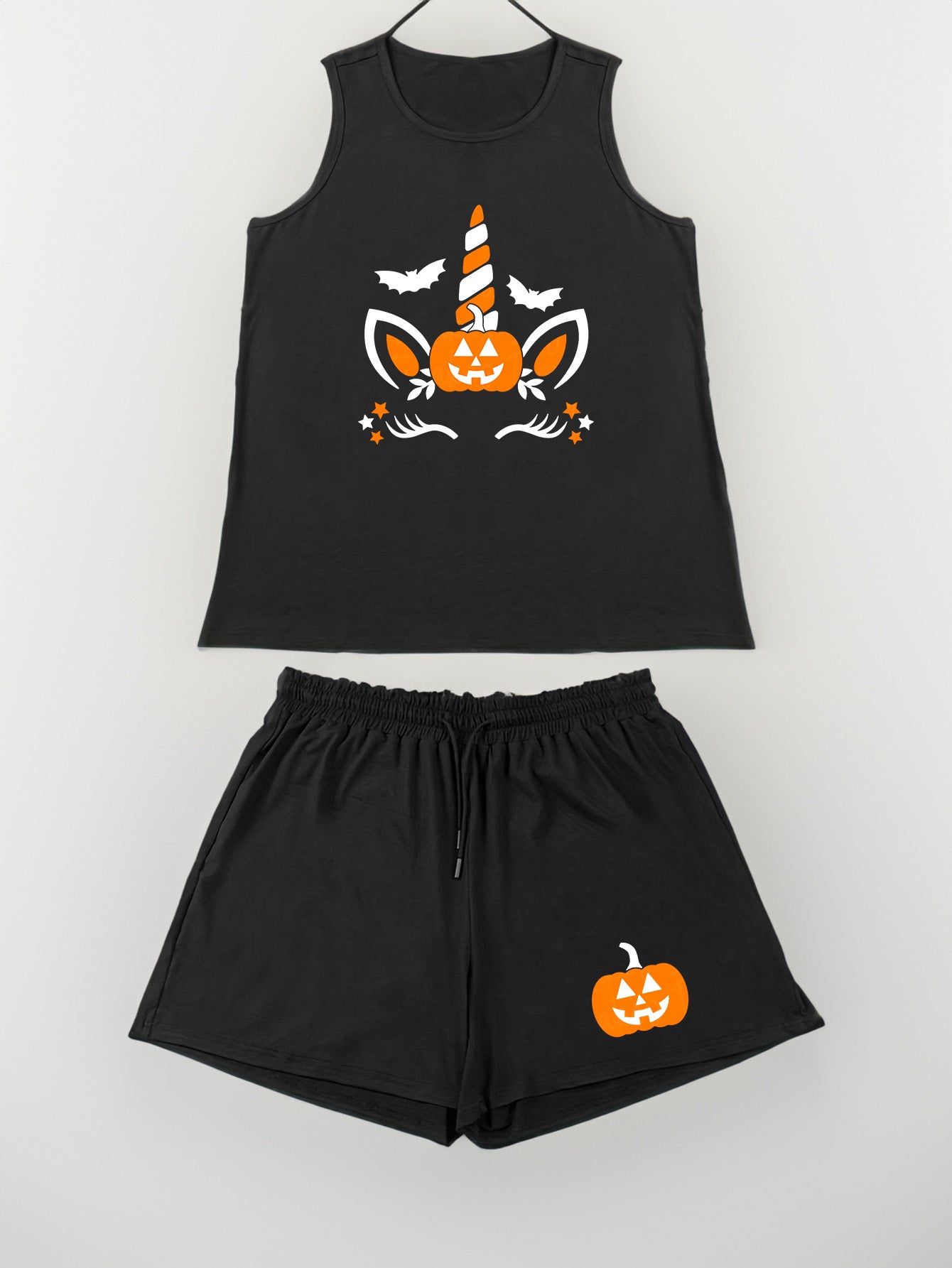 Halloween Loungewear Set Tank Top & Shorts