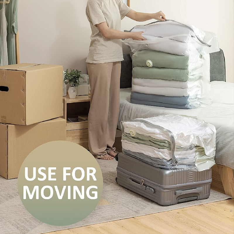 3D Vacuum Storage Bags Space Saver Closet Organizers Up 80% Space