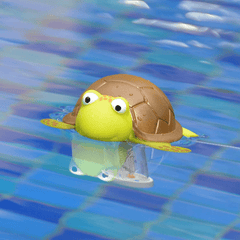 Large Floating Pool Thermometer with String Turtle Design