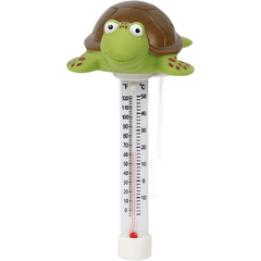 Large Floating Pool Thermometer with String Turtle Design