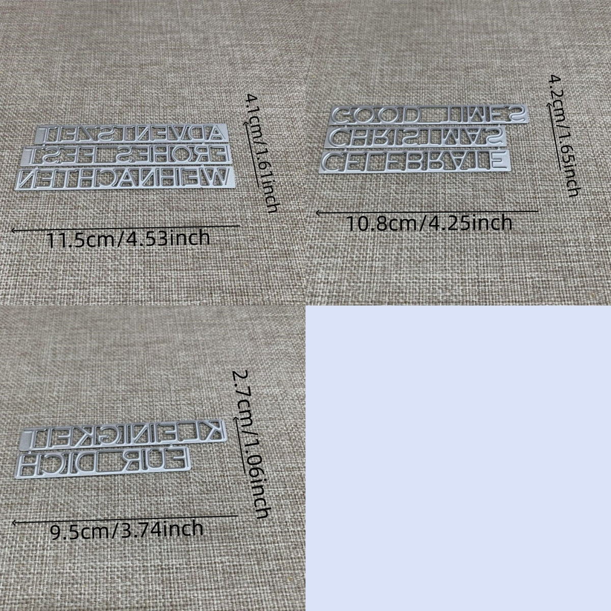 Metal Cutting Die Stencil Letter Background Frame for DIY Scrapbooking