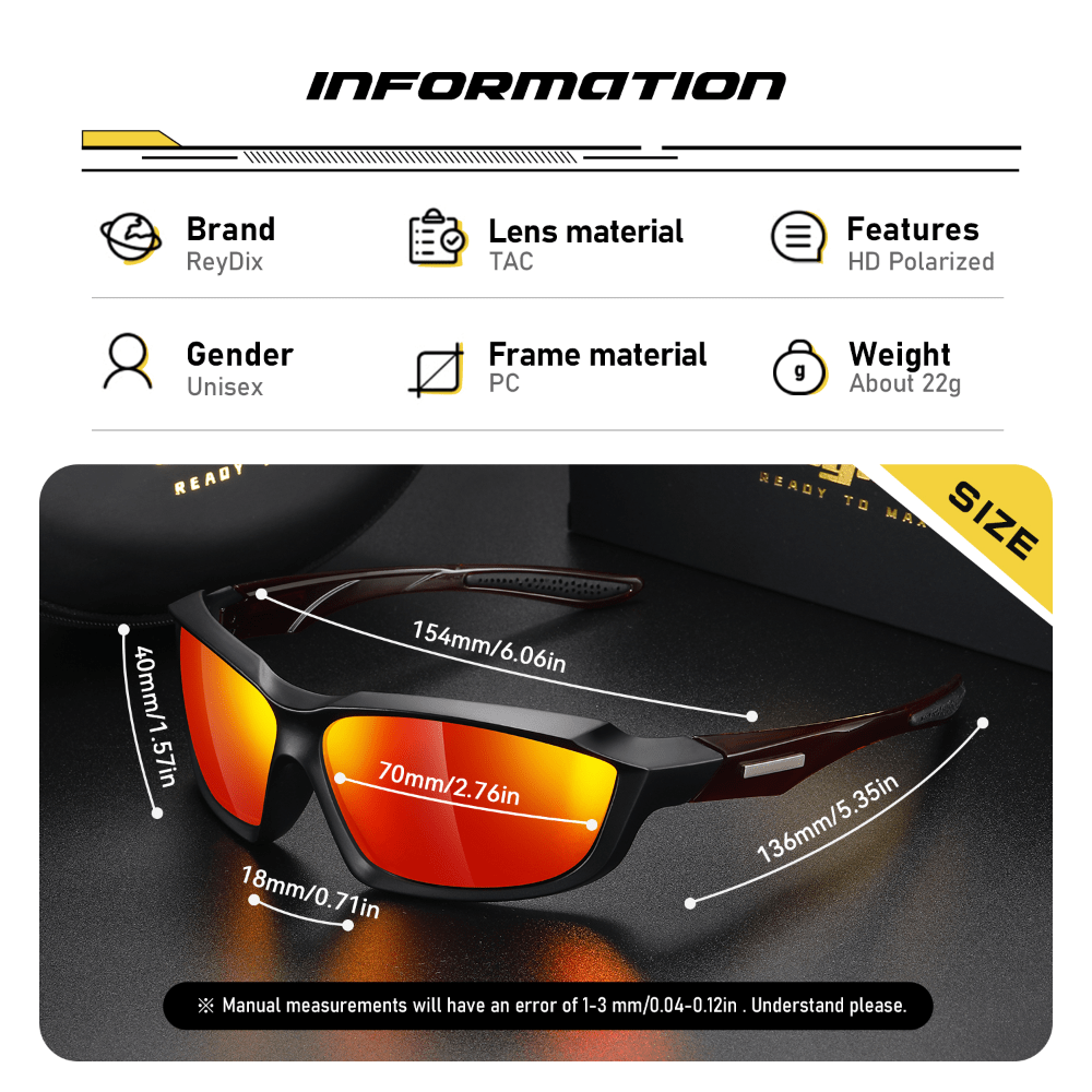 ReyDix Colorful Sunglasses for Men Women