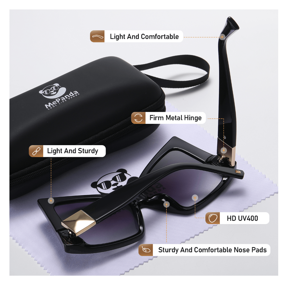Men's Large Frame Cat Eye Sunglasses for Outdoor Sports