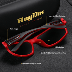 ReyDix Polarized Sunglasses Windproof Sports Cycling Driving