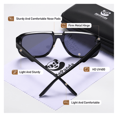 Men's Large Frame UV Resistant Sunglasses for Outdoor Photography