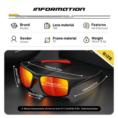 ReyDix Sports Polarized Sunglasses Unisex Cycling Glasses