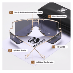 Men's Large Frame Casual Sun Protection Sunglasses