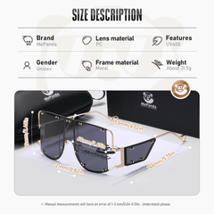 Men's Large Frame Casual Sun Protection Sunglasses