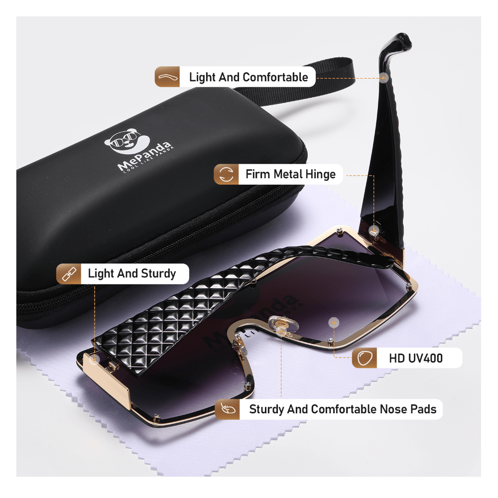 Men's Large Frame Sunglasses UV Protection for Outdoor Photography