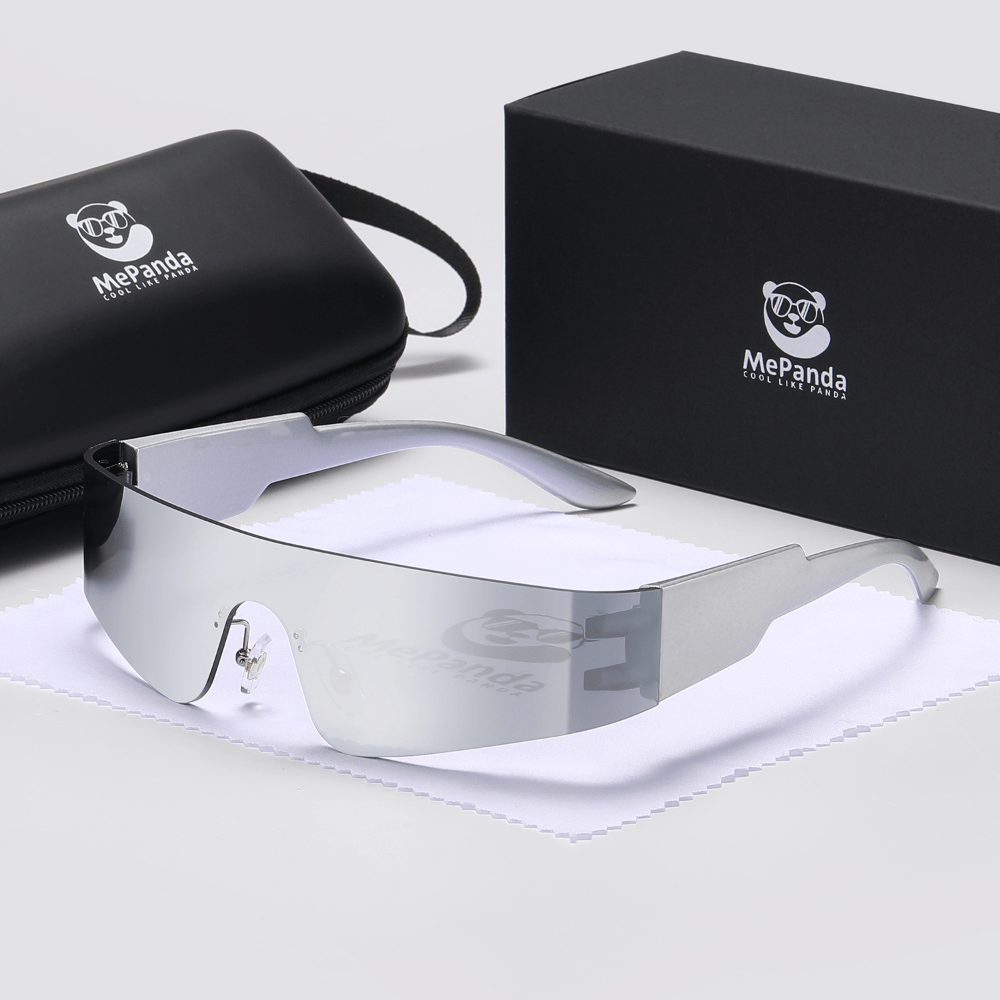 MePanda Rimless Punk Style Sunglasses Unisex Sports