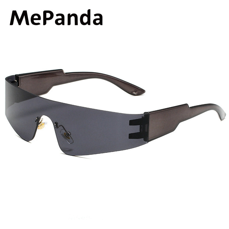 MePanda Rimless Punk Style Sunglasses Unisex Sports