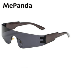 MePanda Rimless Punk Style Sunglasses Unisex Sports