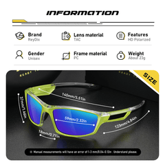 ReyDix Sports Polarized Sunglasses UV Protection