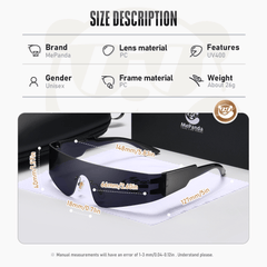 MePanda Rimless Punk Style Sunglasses Unisex Sports