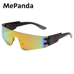 MePanda Rimless Punk Style Sunglasses Unisex Sports
