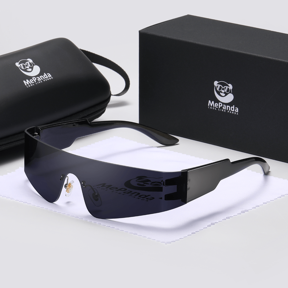 MePanda Rimless Punk Style Sunglasses Unisex Sports