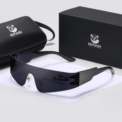MePanda Rimless Punk Style Sunglasses Unisex Sports