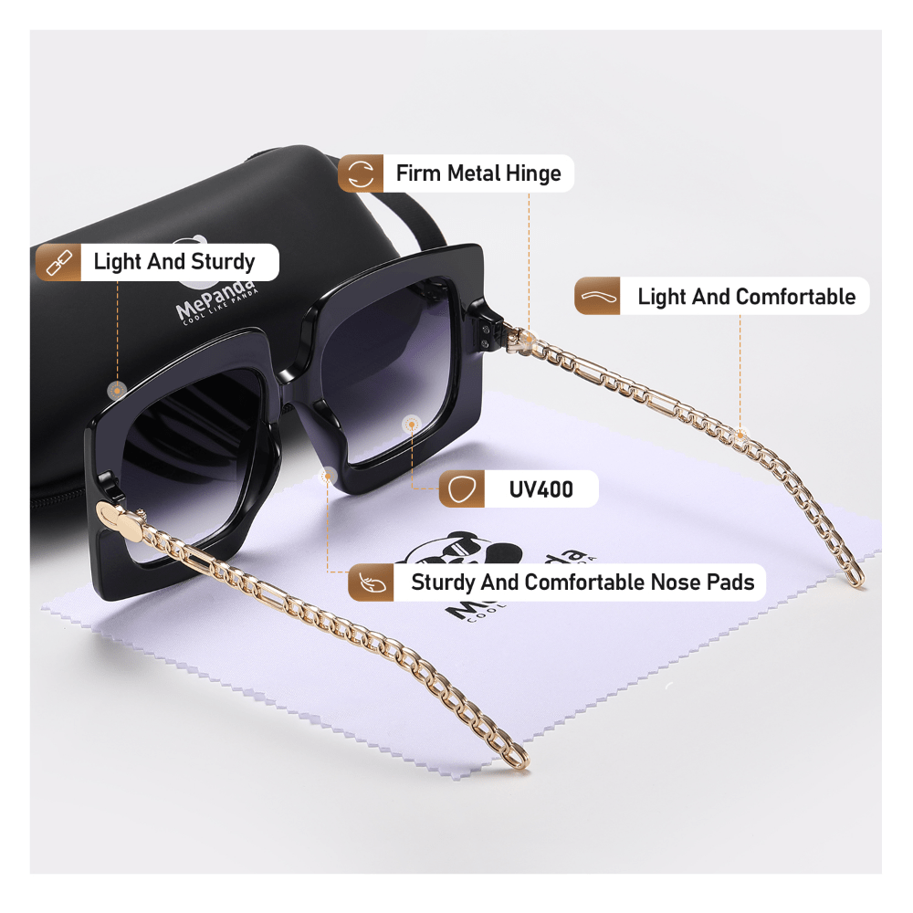 Men's Large Frame Sunglasses Sun Protection Decorative Accessories