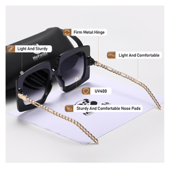 Men's Large Frame Sunglasses Sun Protection Decorative Accessories