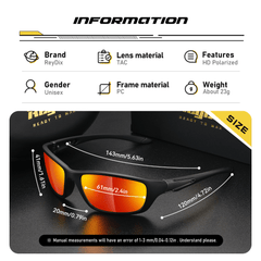 ReyDix Polarized Sunglasses for Men Women Outdoor Activities