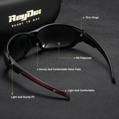 ReyDix Polarized Sports Sunglasses for Men Women Cycling