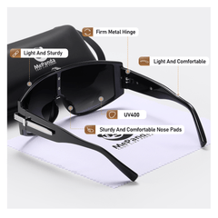 Men's Large Frame Sunglasses UV Resistant Sunglasses For Holiday