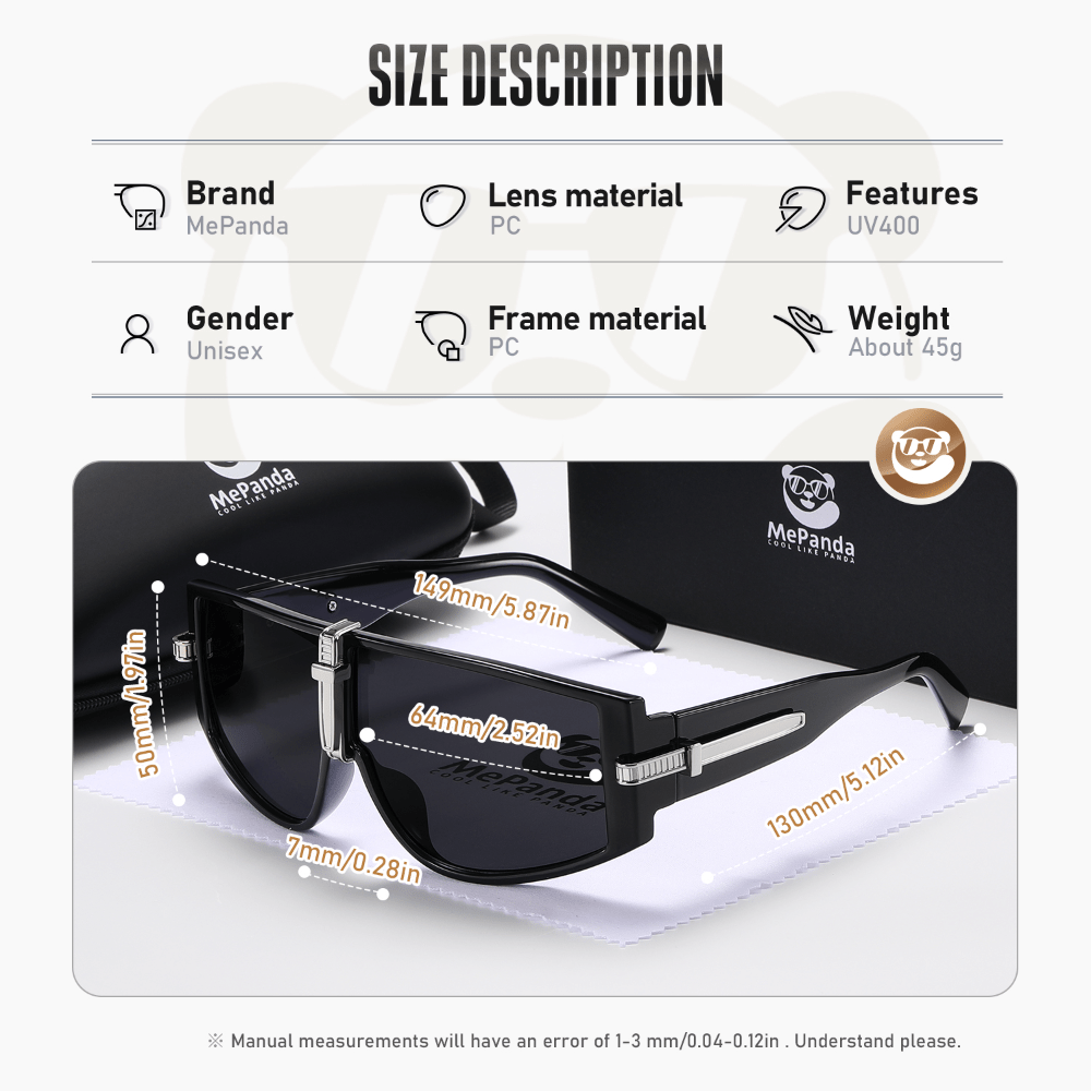 Men's Large Frame Sunglasses UV Resistant Sunglasses For Holiday