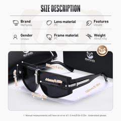 Men's Large Frame Sunglasses UV Resistant Sunglasses For Holiday