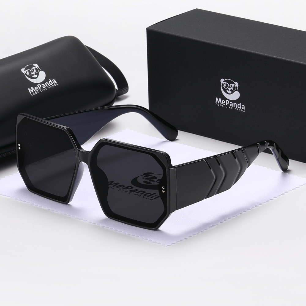 MePanda Chunky Square Frame Sunglasses Vintage Outdoor Unisex