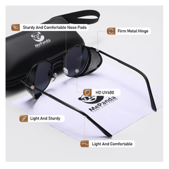 MePanda Round Sunglasses Unisex Punk Sunglasses