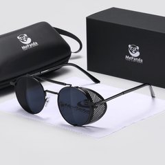 MePanda Round Sunglasses Unisex Punk Sunglasses