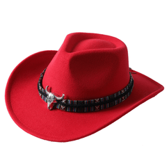 Gradient Wide Brim Fedora Hat For Party Meeting