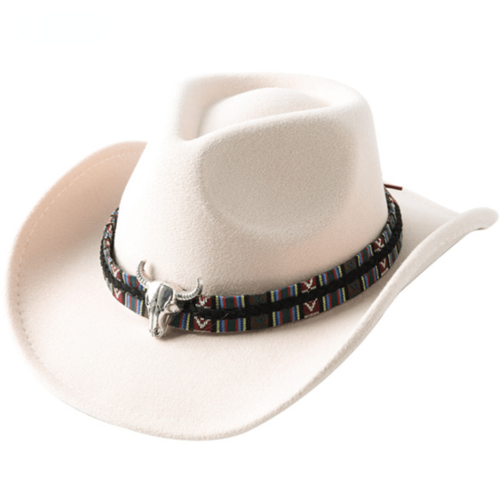 Gradient Wide Brim Fedora Hat For Party Meeting