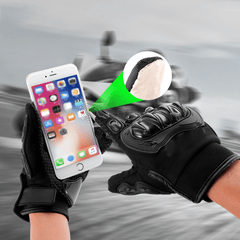 Breathable Touchscreen Motorcycle Gloves Anti Slip Hard Knuckles Protection