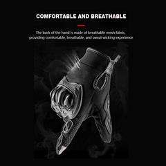 Breathable Touchscreen Motorcycle Gloves Anti Slip Hard Knuckles Protection