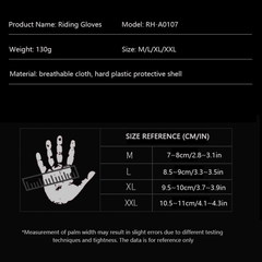 Breathable Touchscreen Motorcycle Gloves Anti Slip Hard Knuckles Protection