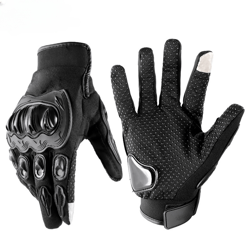 Breathable Touchscreen Motorcycle Gloves Anti Slip Hard Knuckles Protection