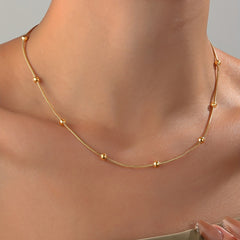 Bohemian Bead Chain Necklace Female Clavicle Chain