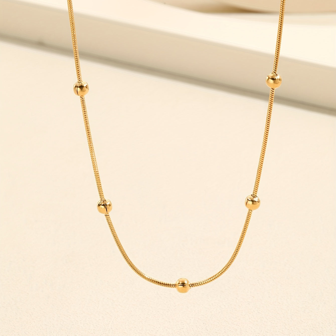 Bohemian Bead Chain Necklace Female Clavicle Chain